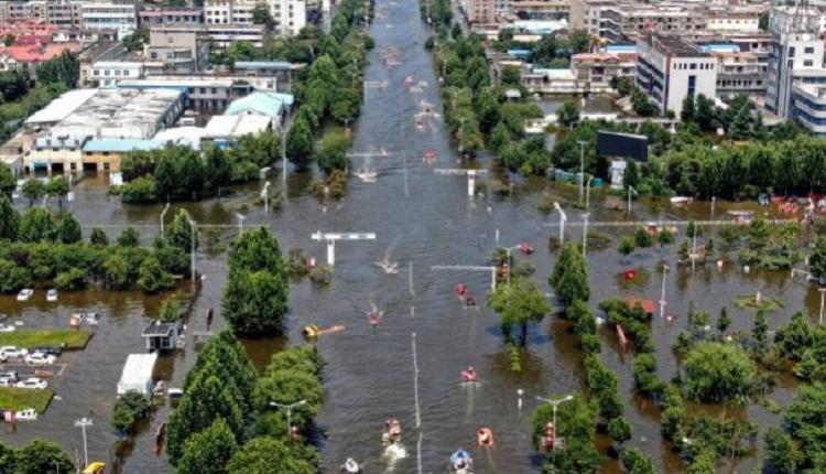 河南，郑州洪灾