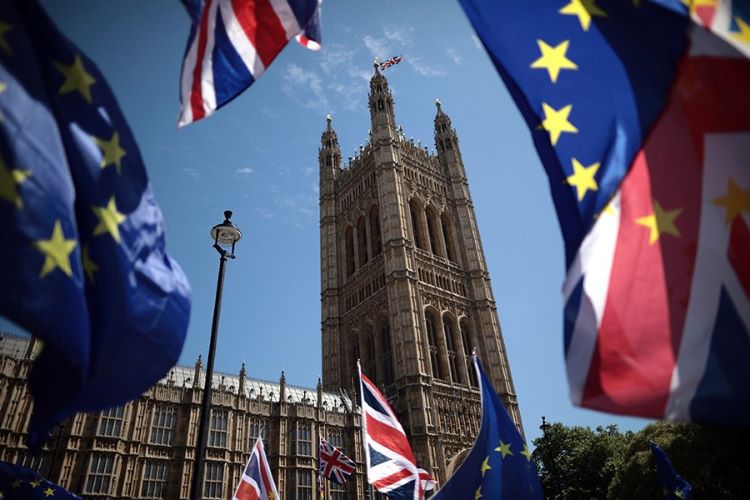 英国经济，英国脱欧，英国国旗，英国标志型建筑