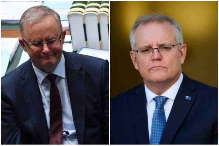 反对党领袖Anthony Albanese，澳洲总理莫里森