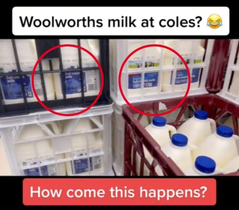Woolworths品牌牛奶