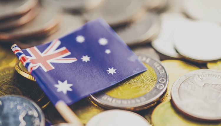 澳元，澳洲　国旗，钱，澳洲　金融