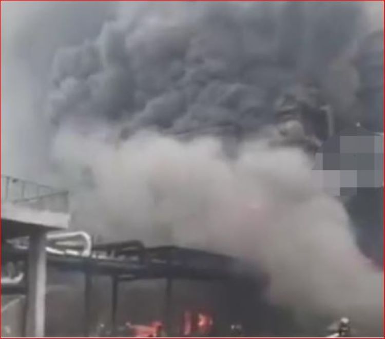 江苏淮安工业园区爆炸现场