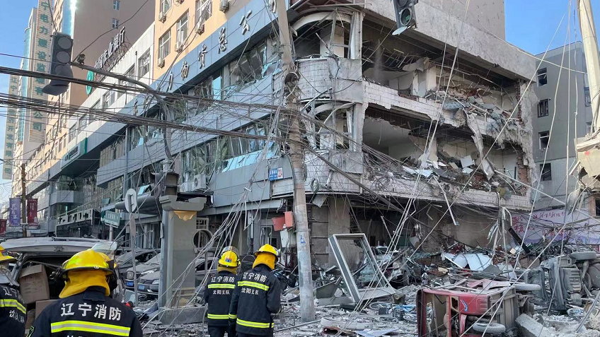 沈阳太原街发生燃气爆炸