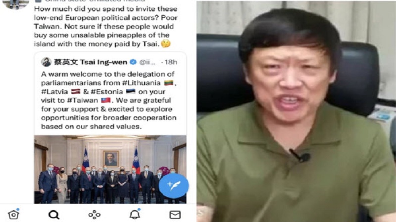 胡锡进污蔑蔡英文花钱请低端政治演员 遭网友群呛