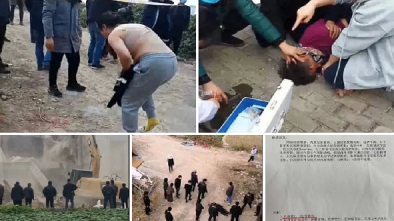 安徽官員強拆老宅 打斷8旬老人肋骨 扒女子衣裳