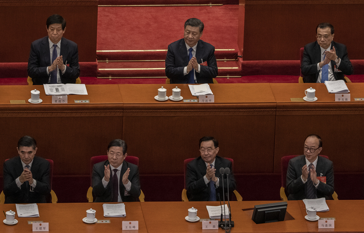 习近平，栗战书，李克强，王建军，王东峰，王晨，马逢国