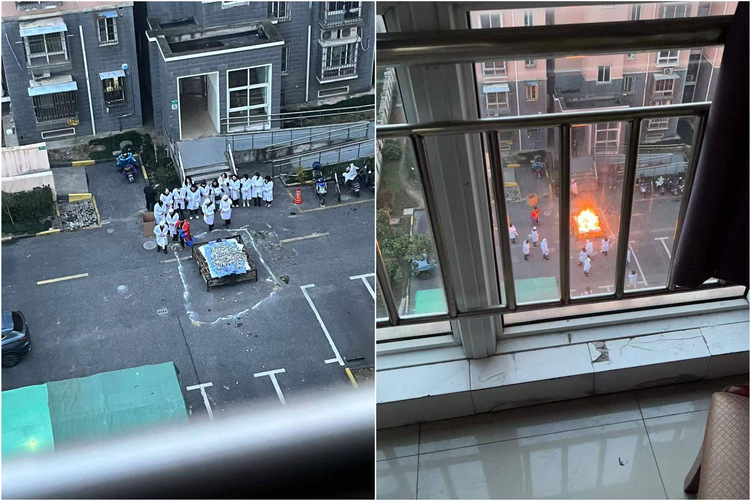 传上海居民楼当街焚尸引恐慌 官方辟谣