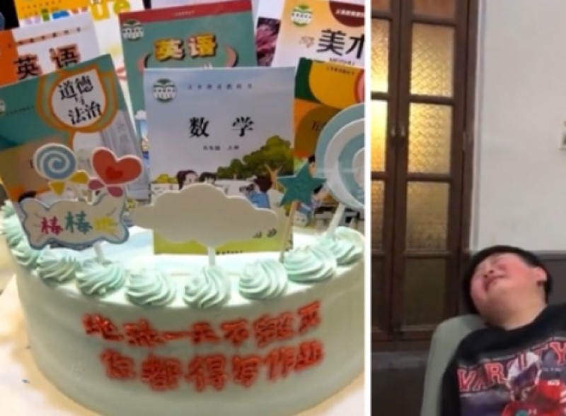 江苏妈妈给儿子过生日订蛋糕让儿子崩溃大哭