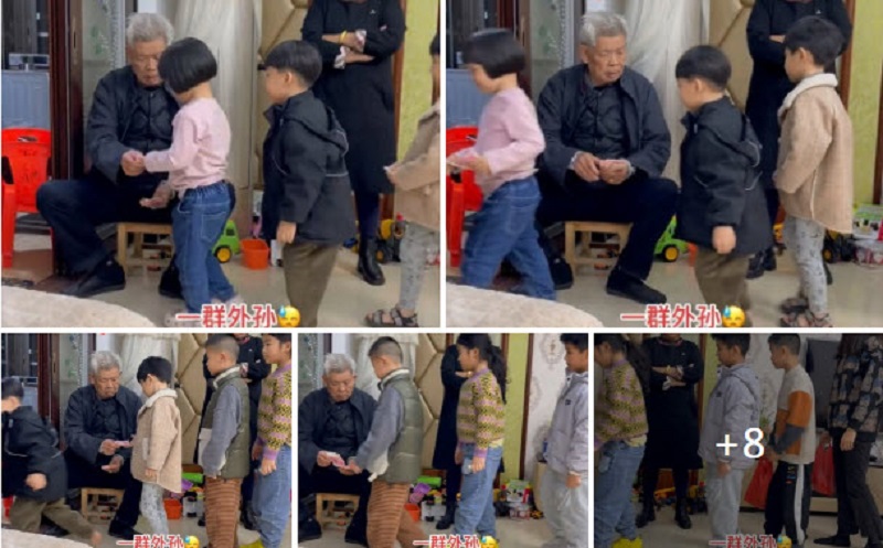 儿孙太多 公公发压岁钱发到怀疑人生