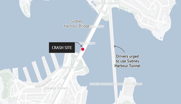 悉尼海港大桥发生车祸。