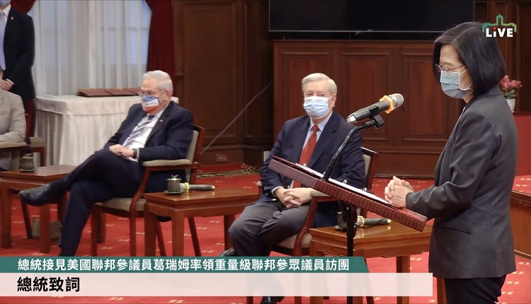 美國會訪團會見蔡英文