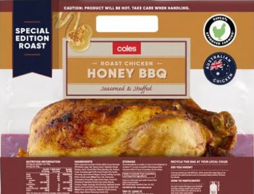 Coles 烤雞。