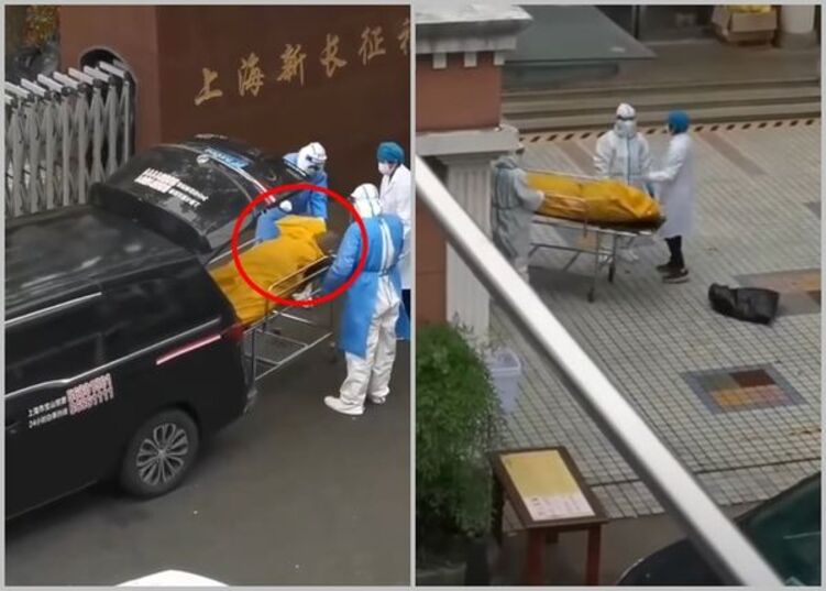 上海，养老院，活人装尸袋
