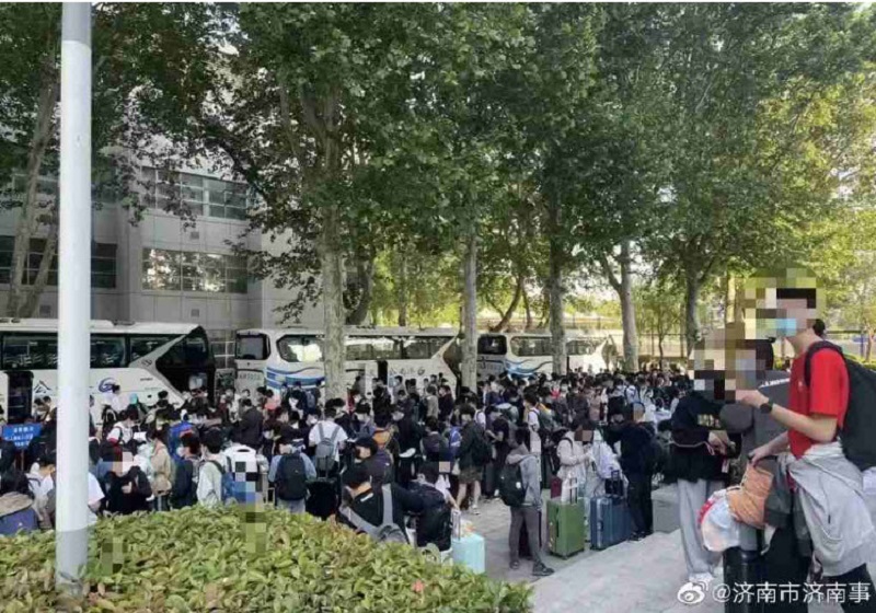 1人染疫山东大学1.3万师生转运隔离 外界批“荒诞”