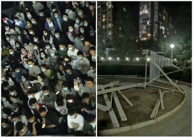 北大学生抗议