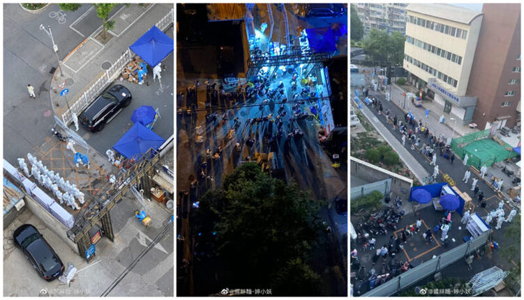 北京朝阳区南新园小区居民被集体拉走隔离