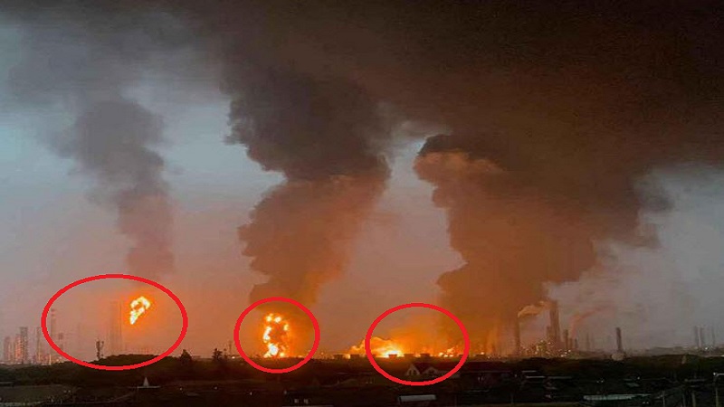 上海石化3区域诡异同时爆炸起火 至少1死1伤（视频）