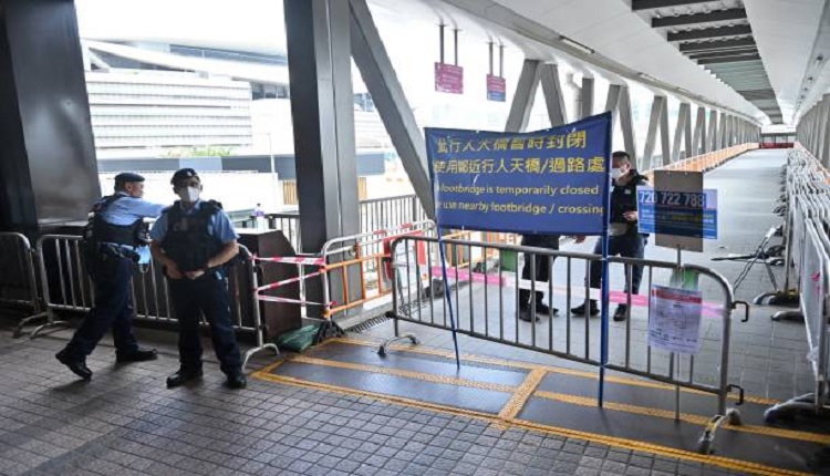 香港会议展览中心所在的天桥