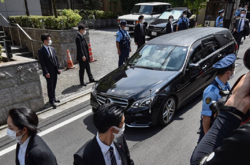 安倍晋三遗体