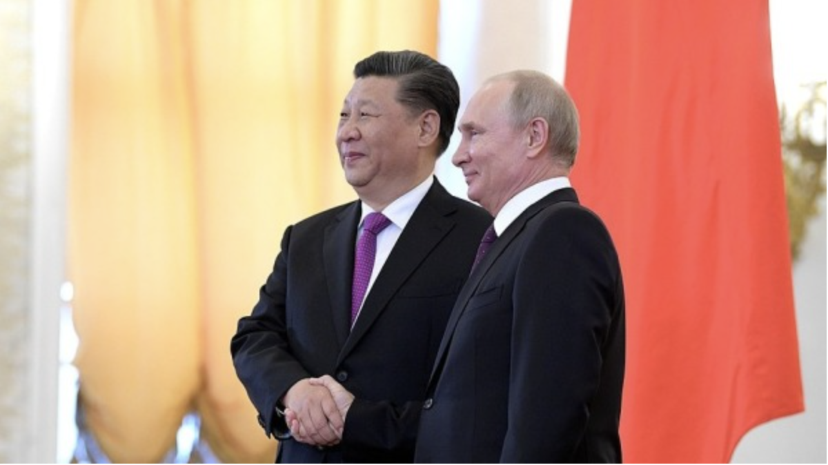 中国国家主席习近平和俄罗斯总统普京会面