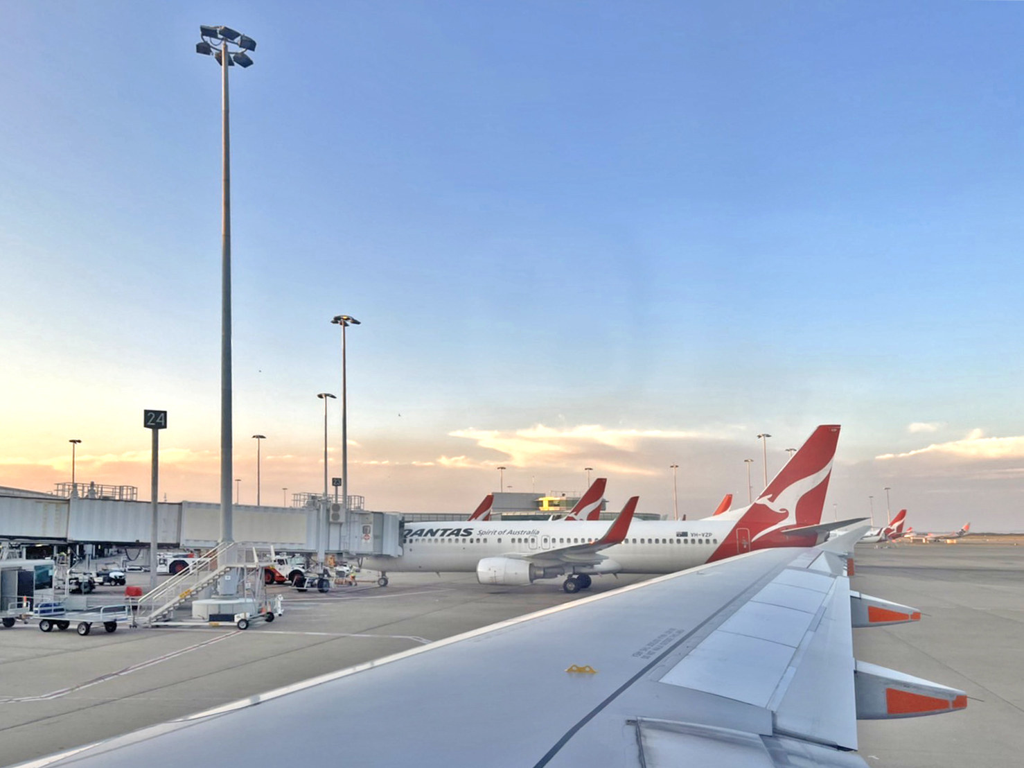 飞机场 飞机 旅游 Qantas 澳航 布里斯本机场