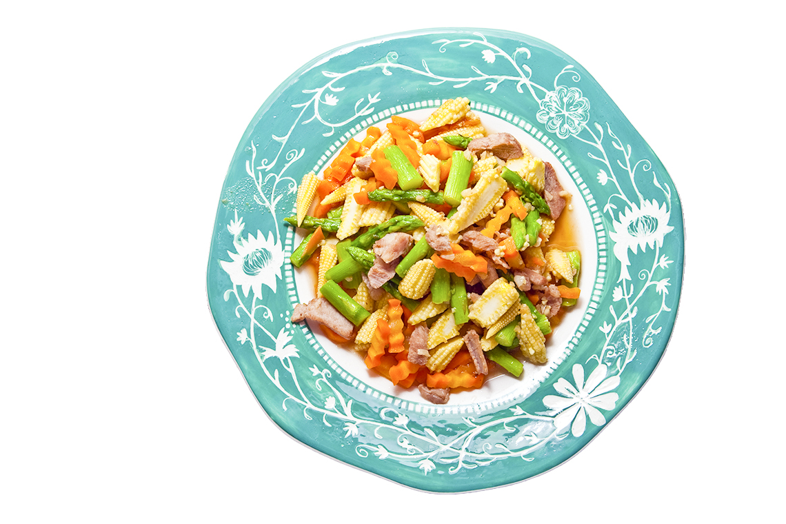 猪肉丝小炒