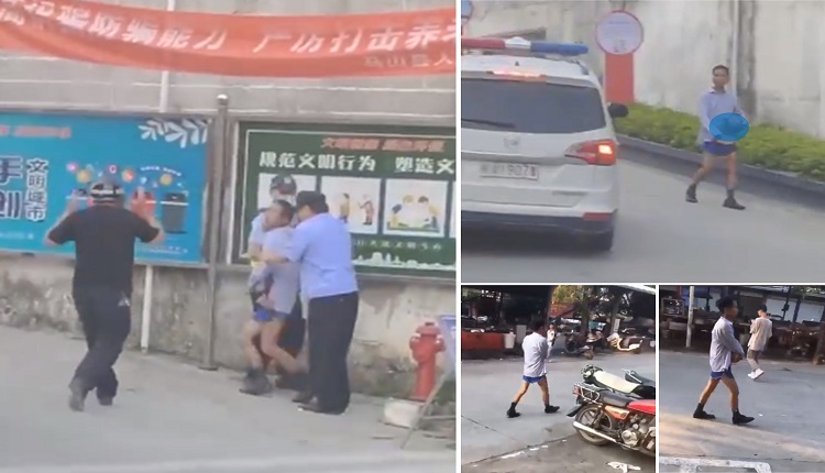 广西南宁一男子疑似砍下人头