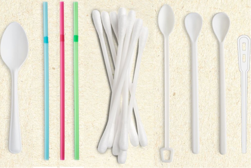 新州政府淘汰的一次性塑料製品。