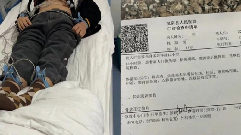 陕西3名教师围殴14岁学生致其住院 官方称被停职
