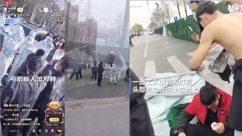 鄭州富士康再起事端 近萬工人與警察爆大規模衝突