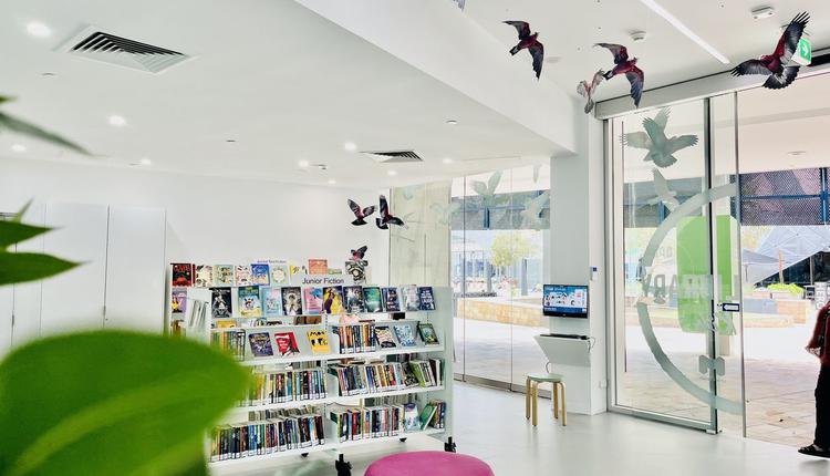Melbourne市：联邦广场临时图书馆继续开放（市议会官网图）