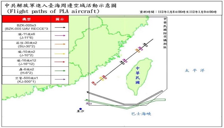 中共在台湾周边军演