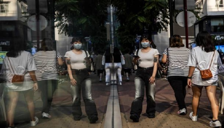 香港街道上的行人