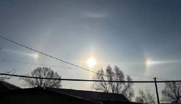 辽宁铁岭地区出现三个太阳
