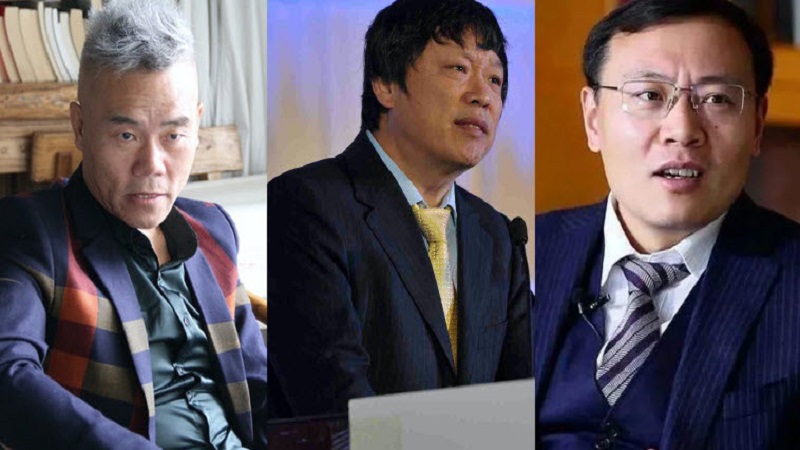 左，司马南；中，胡锡进；右，任泽平
