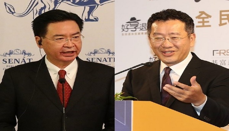 台湾外交部长吴钊燮和国安会秘书长顾立雄