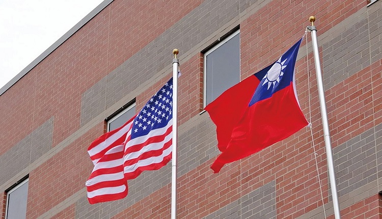 台湾与美国的国旗