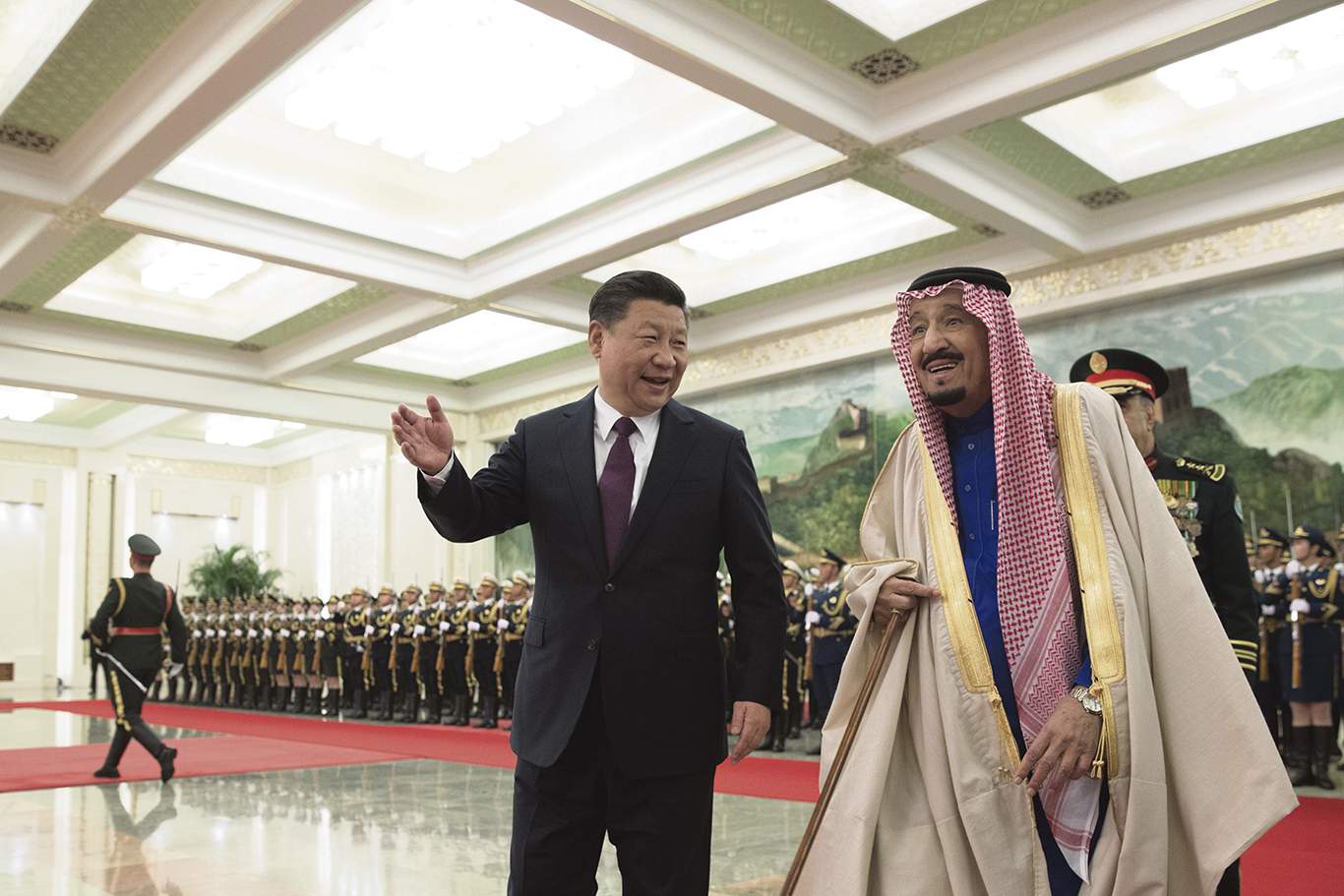 沙特王储,萨勒曼,习近平