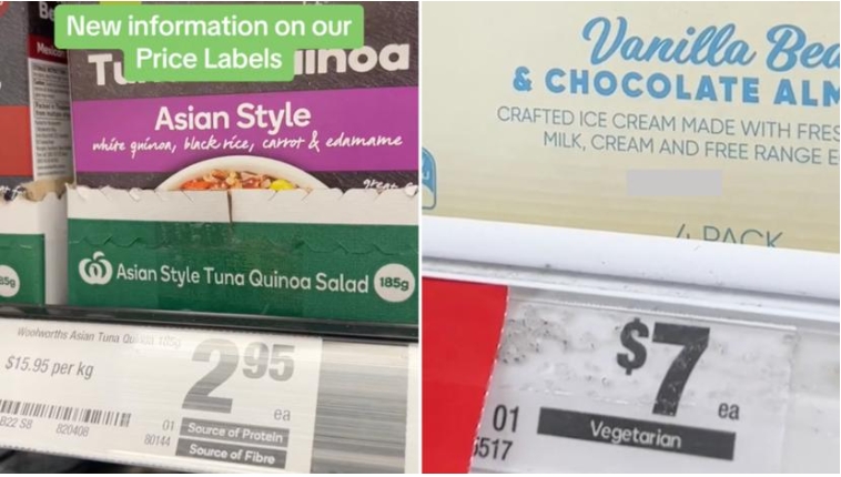 Woolworths 標籤變化