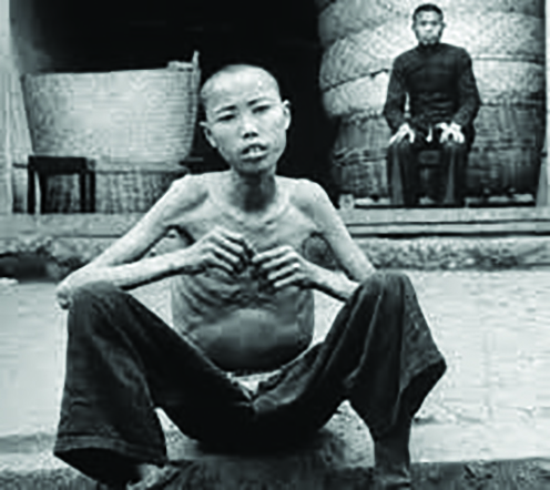 中國大饑荒年代示意圖