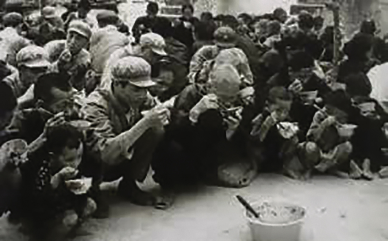 中國大饑荒年代示意圖