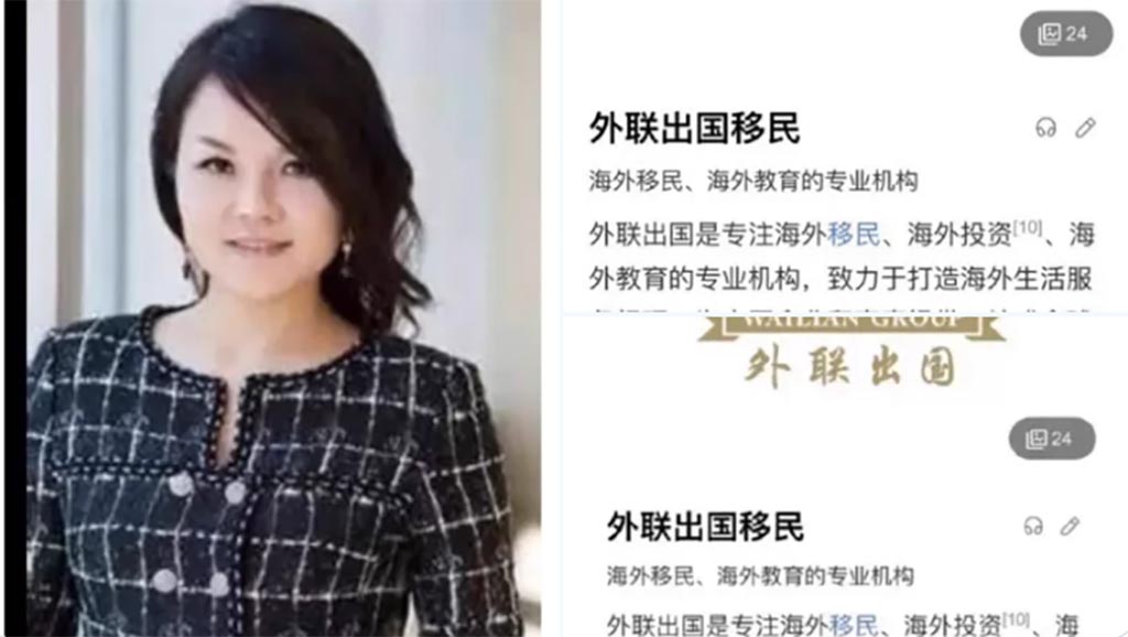 中国移民机构“外联出国”董事长何梅