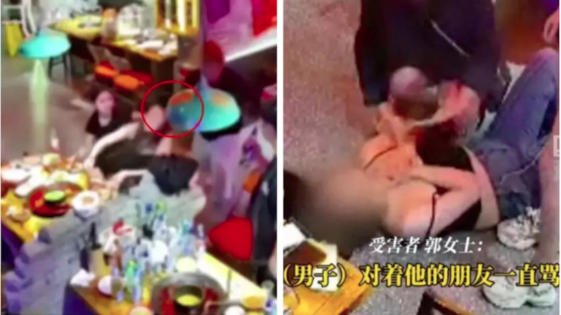 郑州女被陌生男子暴力殴打