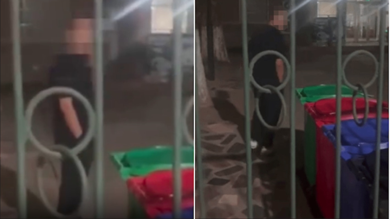 西安交通大学保安告诉学生不能使用留学生的垃圾筒
