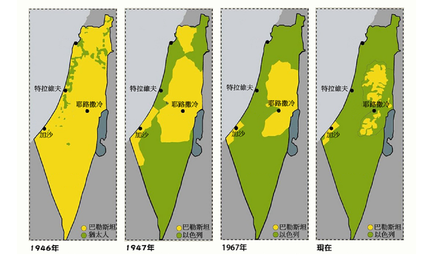 以巴地圖