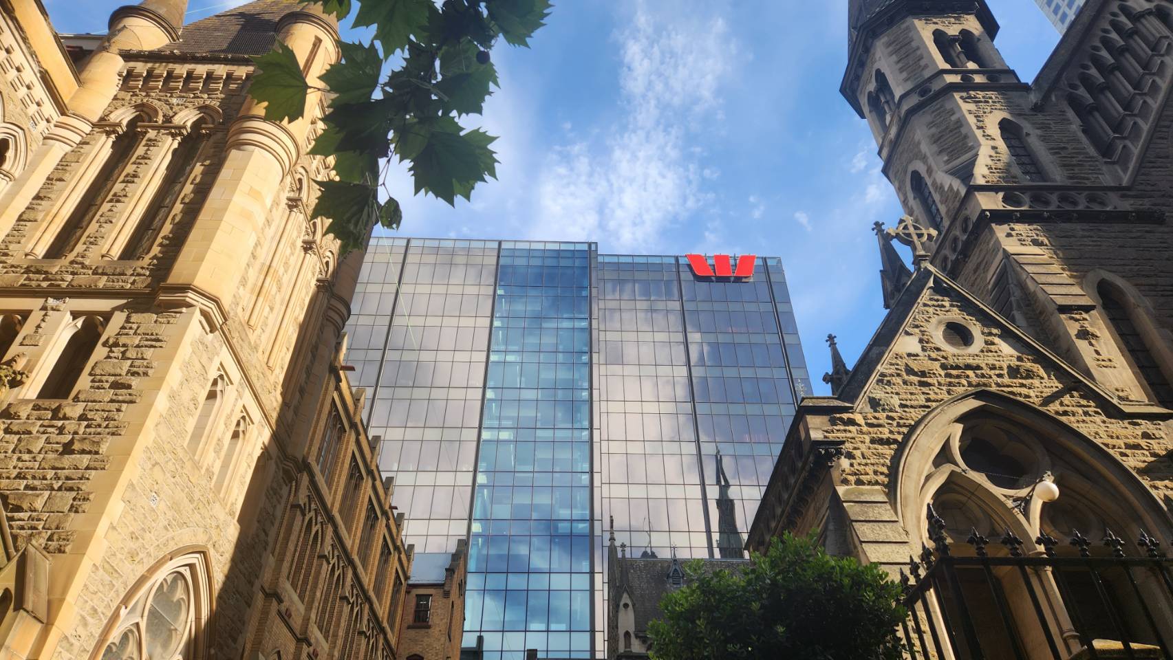 墨爾本街景 西太平洋銀行 Westpac