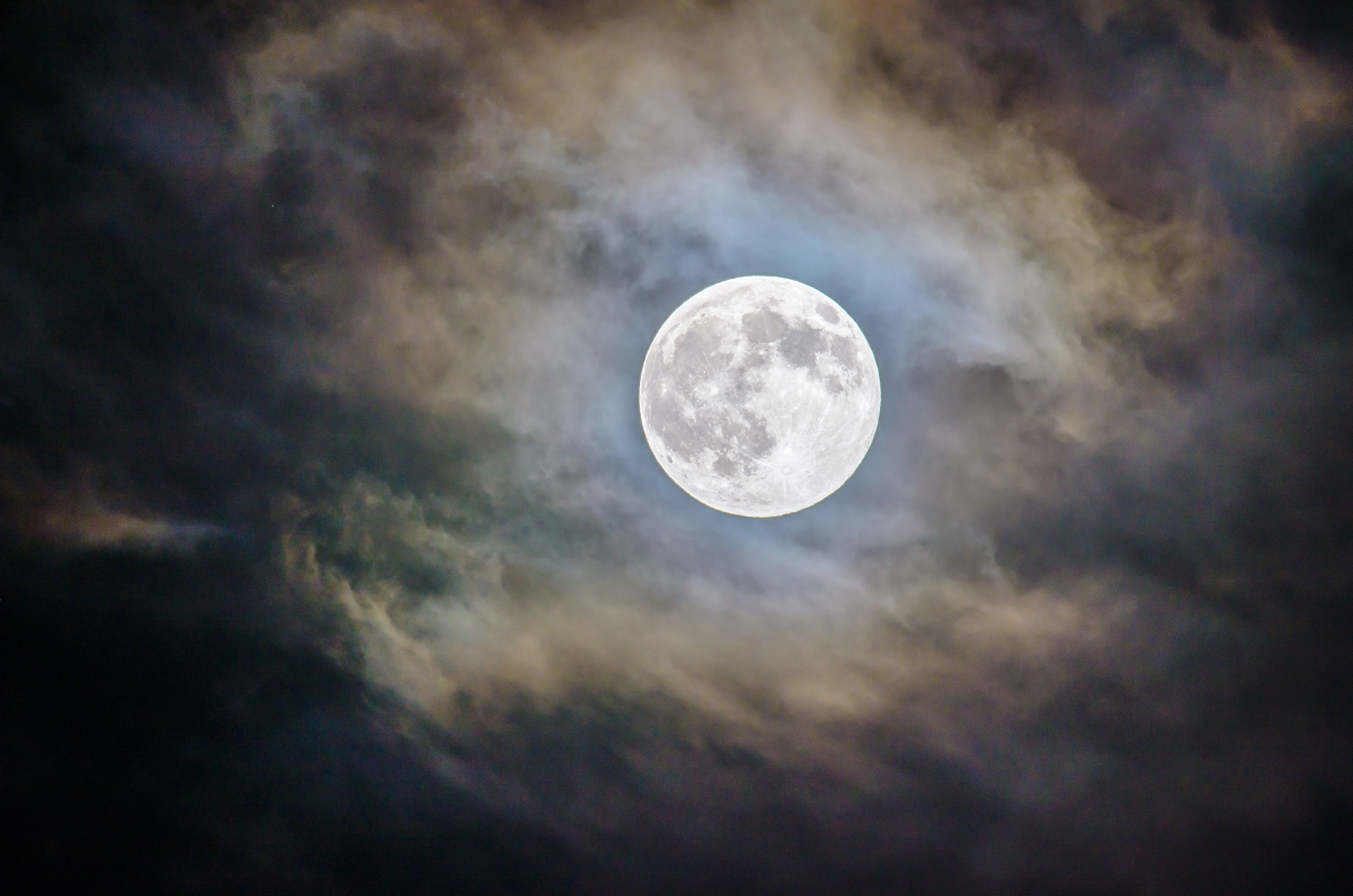 moon and clouds