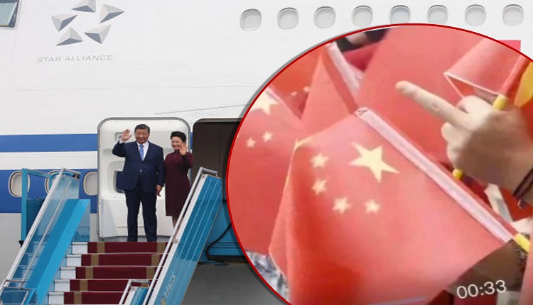 习近平访越被人“竖中指”