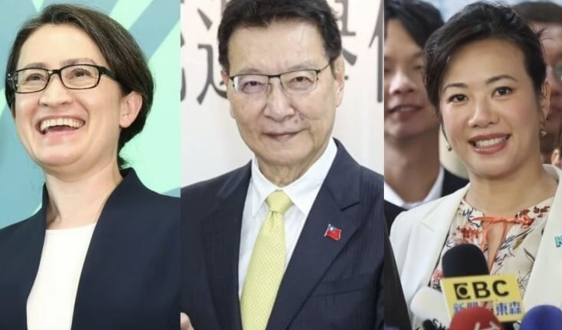 左起为萧美琴、赵少康、吴欣盈