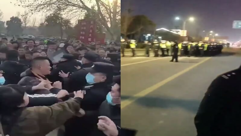 河南宁陵学生疑遭霸凌坠楼身亡，引发近万民众抗议。